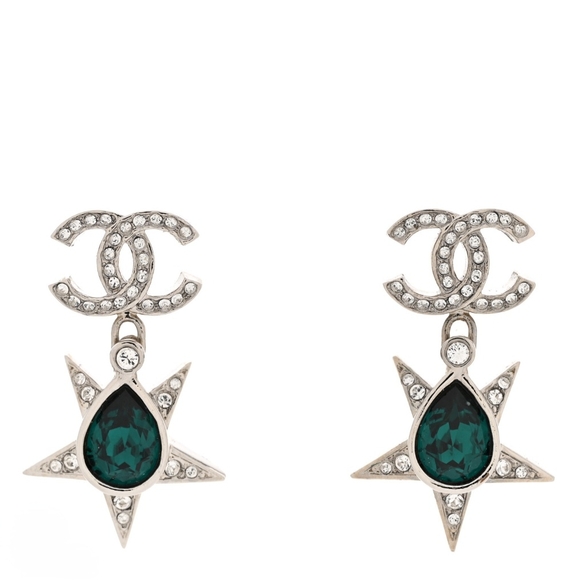 CHANEL CC Star Drop Earrings - Picture 5 of 11